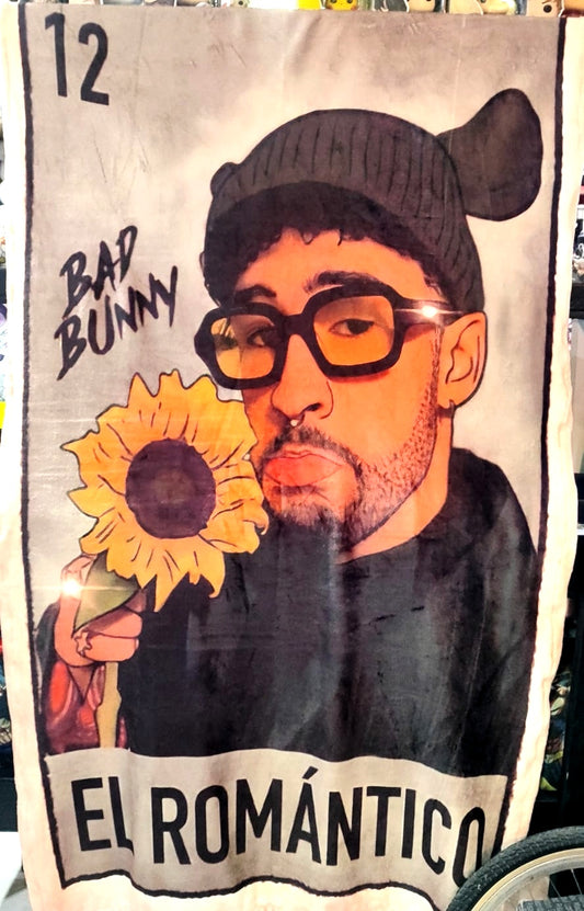 Frazada Bad Bunny Lotería